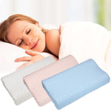 Espuma ortopédica Almohada ortopédica para el cuello Látex Moderno Teñido No tejido Almohada de rebote lento Cuidado de la salud cervical