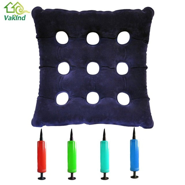 Cuidado de la salud Cojín de silla inflable Cojín de asiento de aire Cojín de asiento de galleta Sellado con calor para la silla de oficina en casa