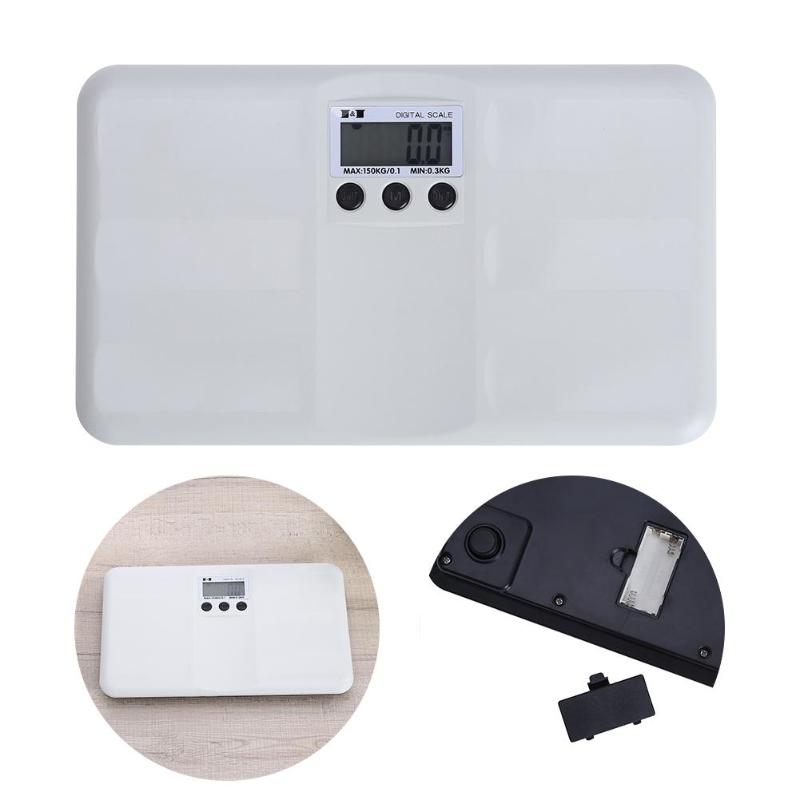 Multifunción Digital Mini Escala de Bebé Salud Peso Bajo Potencia1.8 "LCD 150 kg / 100 g Peso de Bebé Portátil Mascota Escala de Alta Precisión