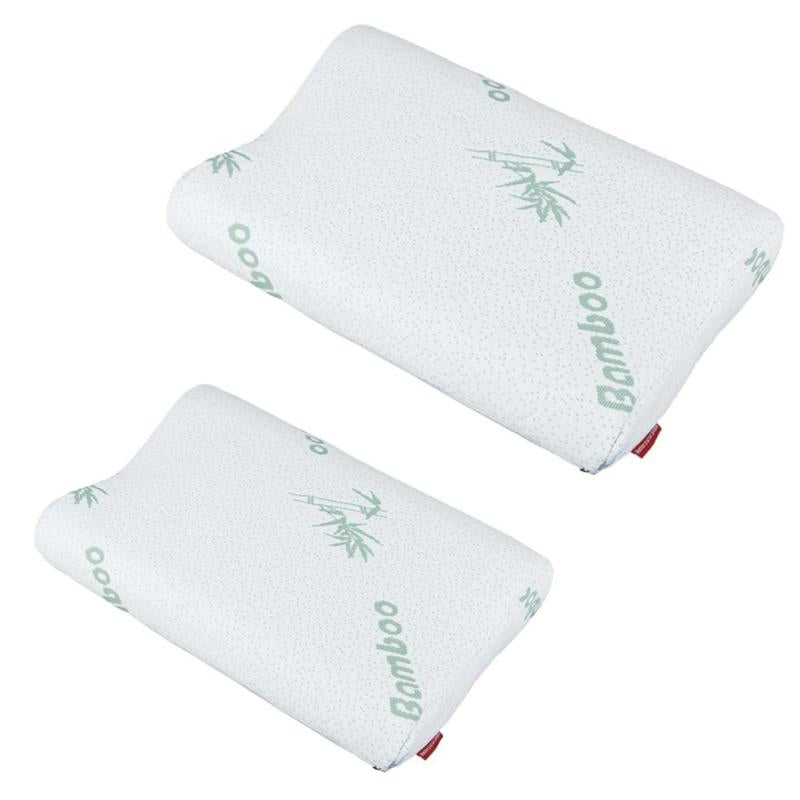 Almohada de espuma de fibra de bambú suave Almohada de memoria de rebote lento Cuidado de la salud Almohada de espuma de memoria Alivio de fatiga para el cuello Inicio