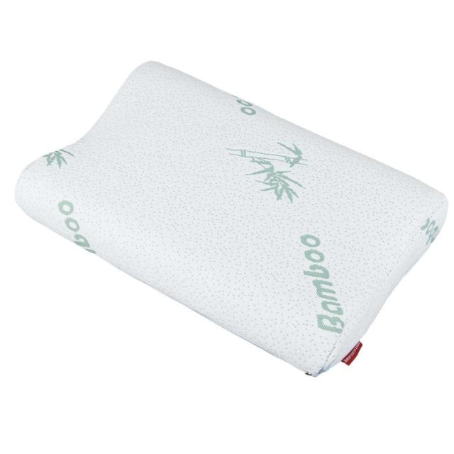 Almohada de espuma de fibra de bambú suave Almohada de memoria de rebote lento Cuidado de la salud Almohada de espuma de memoria Alivio de fatiga para el cuello Inicio