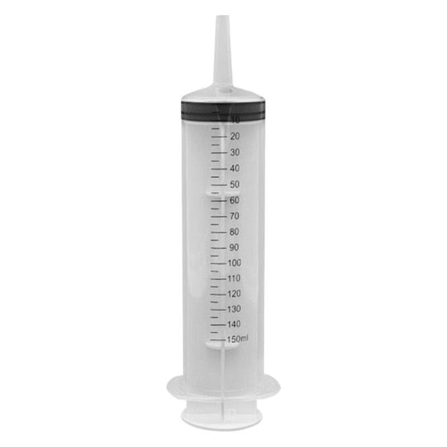 60ml / 100ml / 150ml Reutilizables Grandes Grandes Hidropónicos Plástico Nutriente Estéril Herramientas de jeringa para medir la salud Accesorios de alimentación para gatos