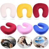 Suave En forma de U Lento Memoria de rebote Espuma Almohada Cuello Almohadas Cuidado de la salud Reposacabezas para el cuerpo Oficina Vuelo Coche Viajar 2019
