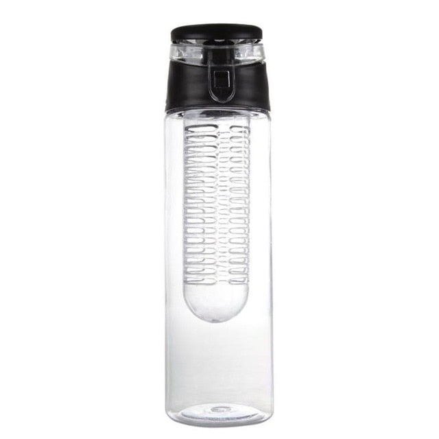 700 ML Fruta Botella de agua Deportes Fitness Salud Botellas de desintoxicación Jugo de silicona Hacer botellas Camping Botellas de viaje con infusor de té