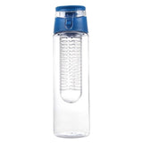 700 ML Fruta Botella de agua Deportes Fitness Salud Botellas de desintoxicación Jugo de silicona Hacer botellas Camping Botellas de viaje con infusor de té