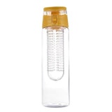 700 ML Fruta Botella de agua Deportes Fitness Salud Botellas de desintoxicación Jugo de silicona Hacer botellas Camping Botellas de viaje con infusor de té