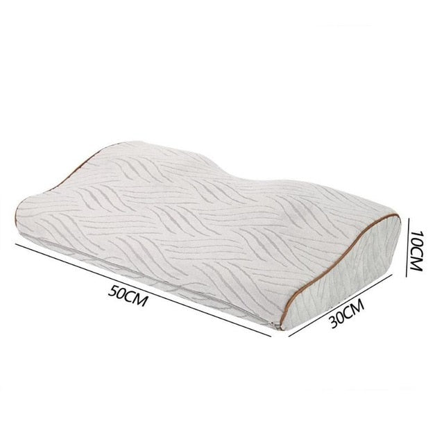 Diseño de mariposa Almohada con memoria Protección para el cuello Lenta memoria de rebote Almohada Cuidado de la salud Cuello ortopédico cervical Almohadas