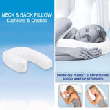 Suave En forma de U Cuello Viaje Almohada Dormir Lado Almohadas Algodón Embarazo Almohada Cuello Mantener Protección de la columna vertebral Cuidado de la salud