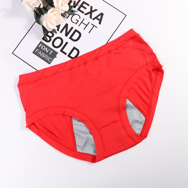 Prueba de fugas Período menstrual Panties Ropa interior Pantalones fisiológicos Algodón Salud Calzoncillos sin costuras Cintura alta Mujer caliente